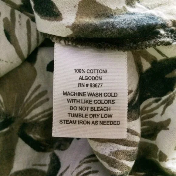 Floral peasant brown top sz XL - Picture 6 of 6